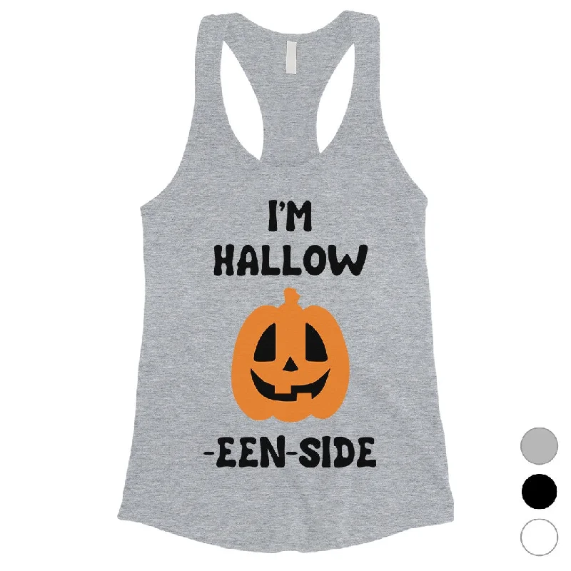 Hollow Inside Pumpkin Womens Tank Top